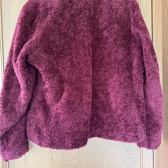 Pendleton Maroon Teddy Jacket Plush Fleece Flannel Detail / xlarge - Picture 8 of 14
